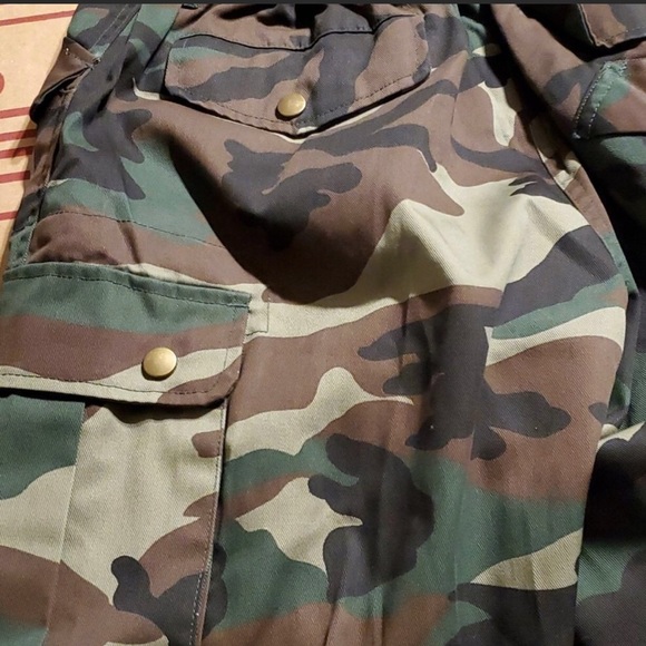 Riflessi cargo camo capri fatigue military style pants WCH60 - Picture 4 of 8